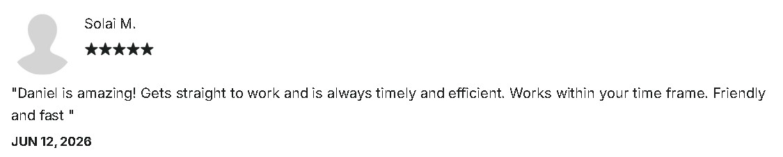 Client review screenshot